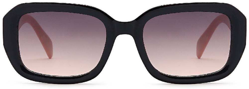 Stylebreaker Retro Sonnenbrille Breiter Rahmen Rechteckig