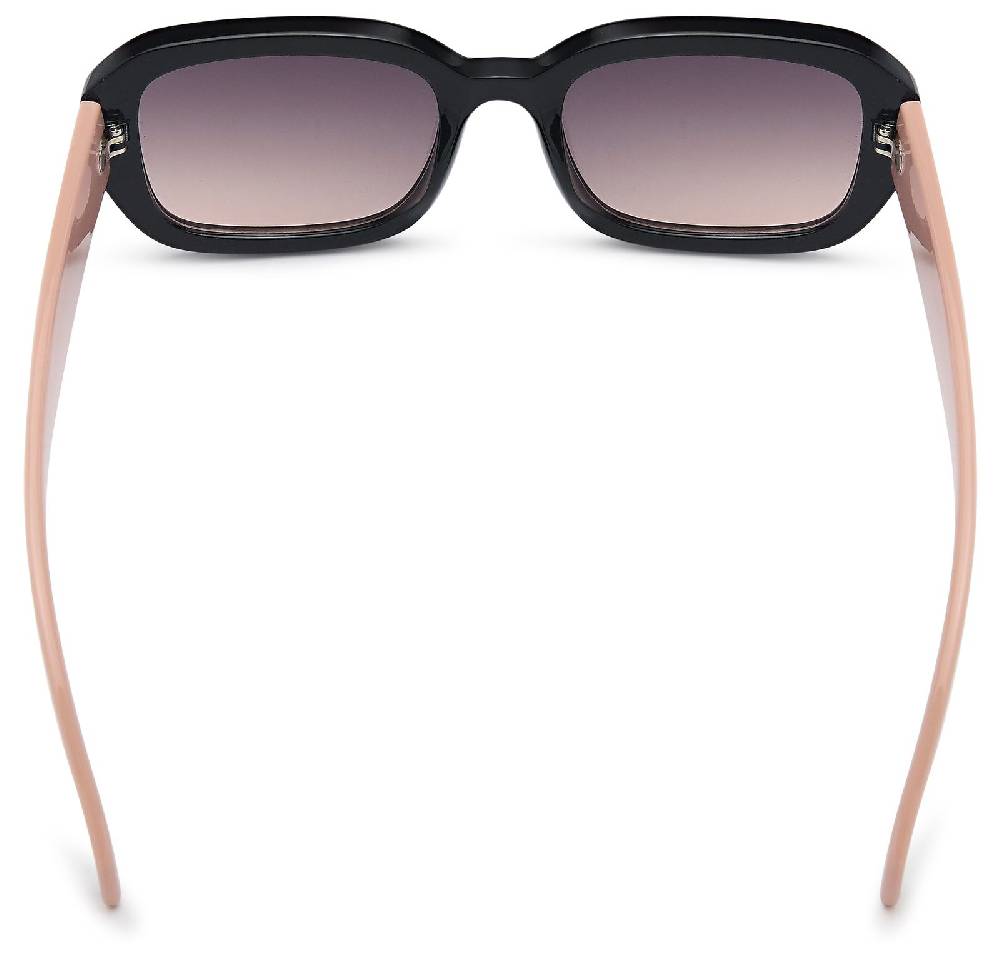 Stylebreaker Retro Sonnenbrille Breiter Rahmen Rechteckig