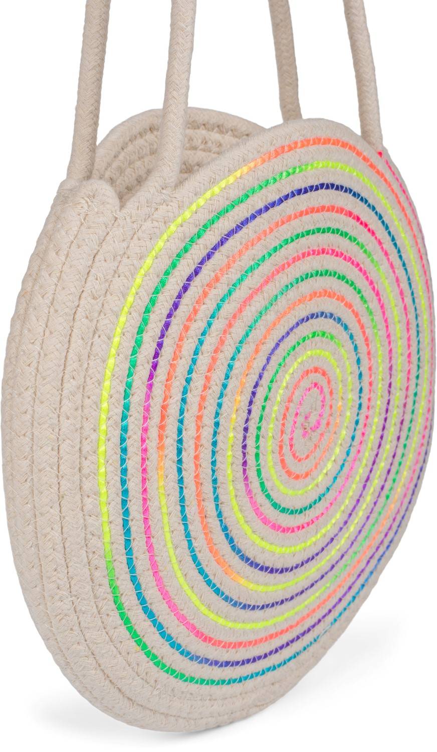 Stylebreaker Runde Geflochtene Umhängetasche Mit Buntem Neonfaden