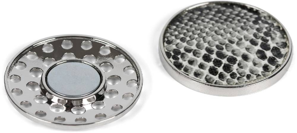 Stylebreaker Runde Magnet Brosche Mit Schlangen Muster