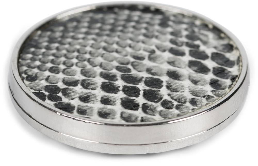 Stylebreaker Runde Magnet Brosche mit Schlangen Muster