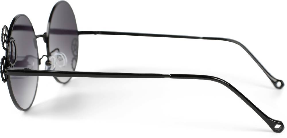 Stylebreaker Runde Sonnenbrille Mit Zahnrad Applikation
