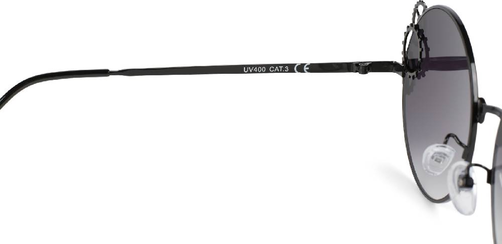 Stylebreaker Runde Sonnenbrille Mit Zahnrad Applikation