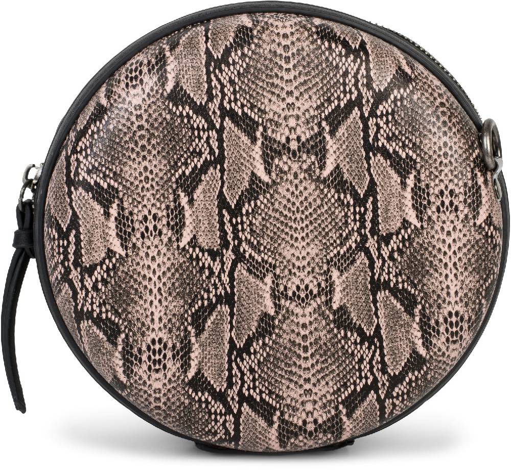 Stylebreaker Runde Umhängetasche In Schlangenleder Optik