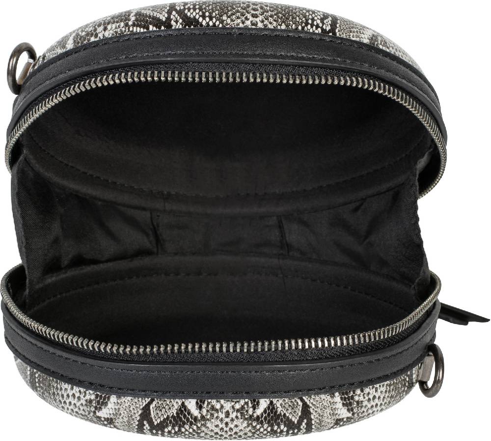 Stylebreaker Runde Umhängetasche In Schlangenleder Optik