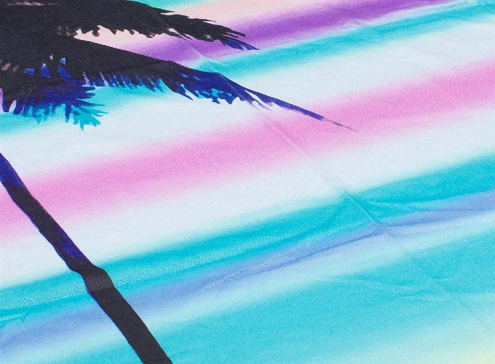 Stylebreaker Rundes Strandtuch Mit Palmen Und Sonnenuntergang