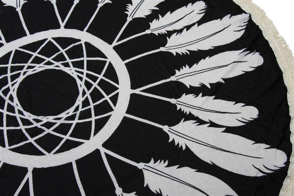 Stylebreaker Rundes Strandtuch Mit Traumfänger Feder Print