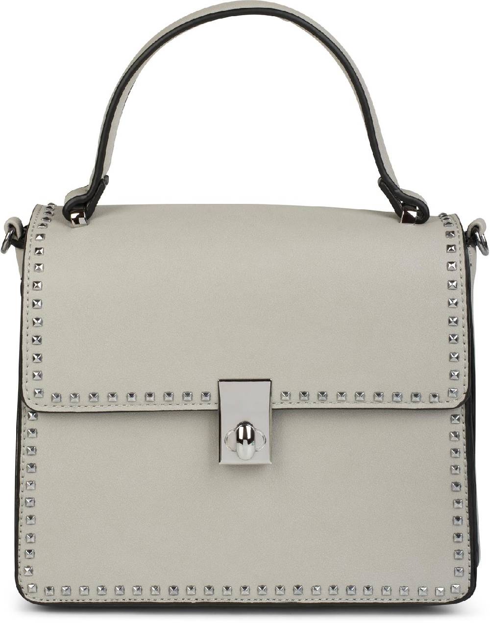 Stylebreaker Satchel Henkeltasche mit Pyramiden Nieten