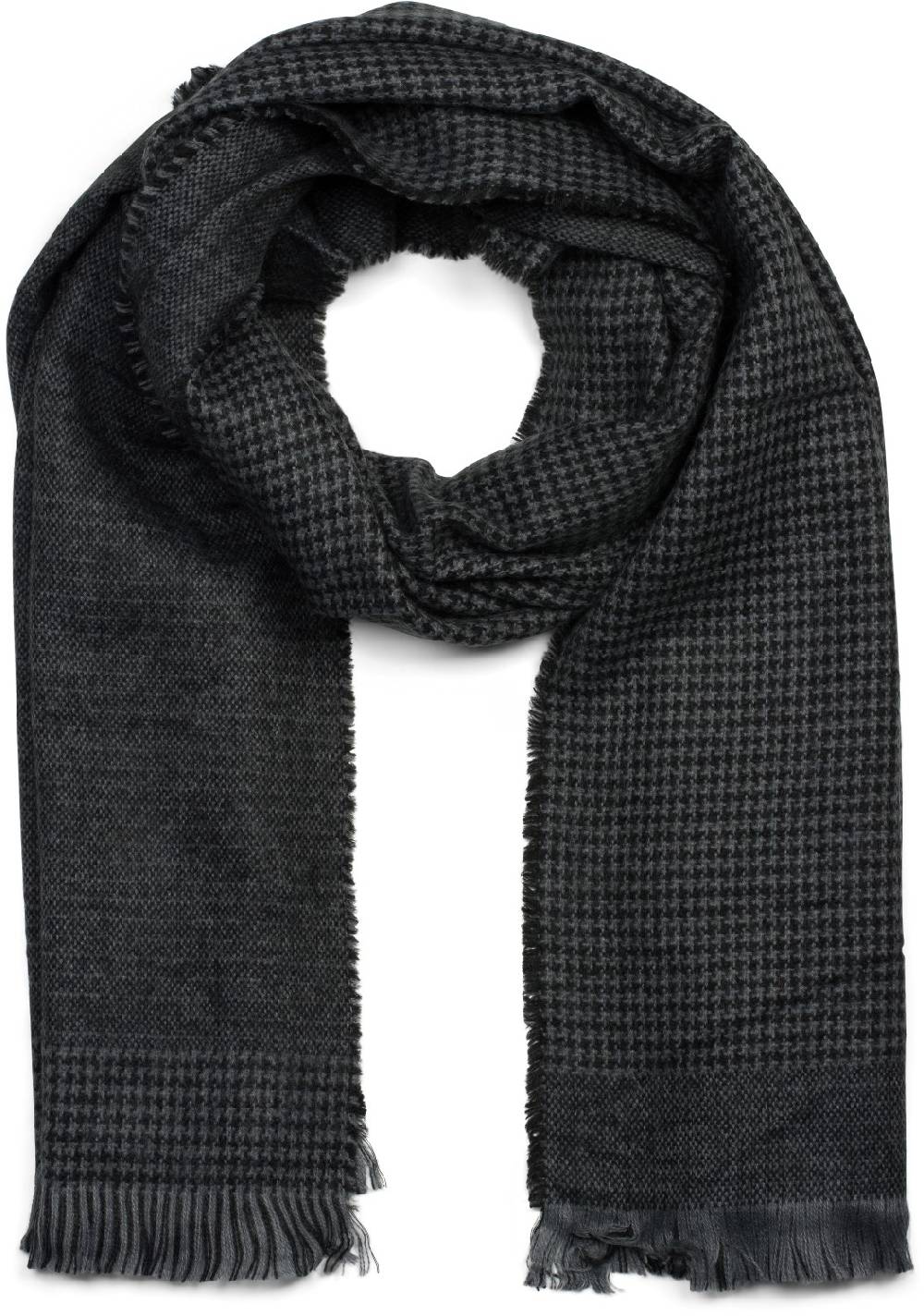 Stylebreaker Schal mit 2-farbigem Hahnentritt Muster