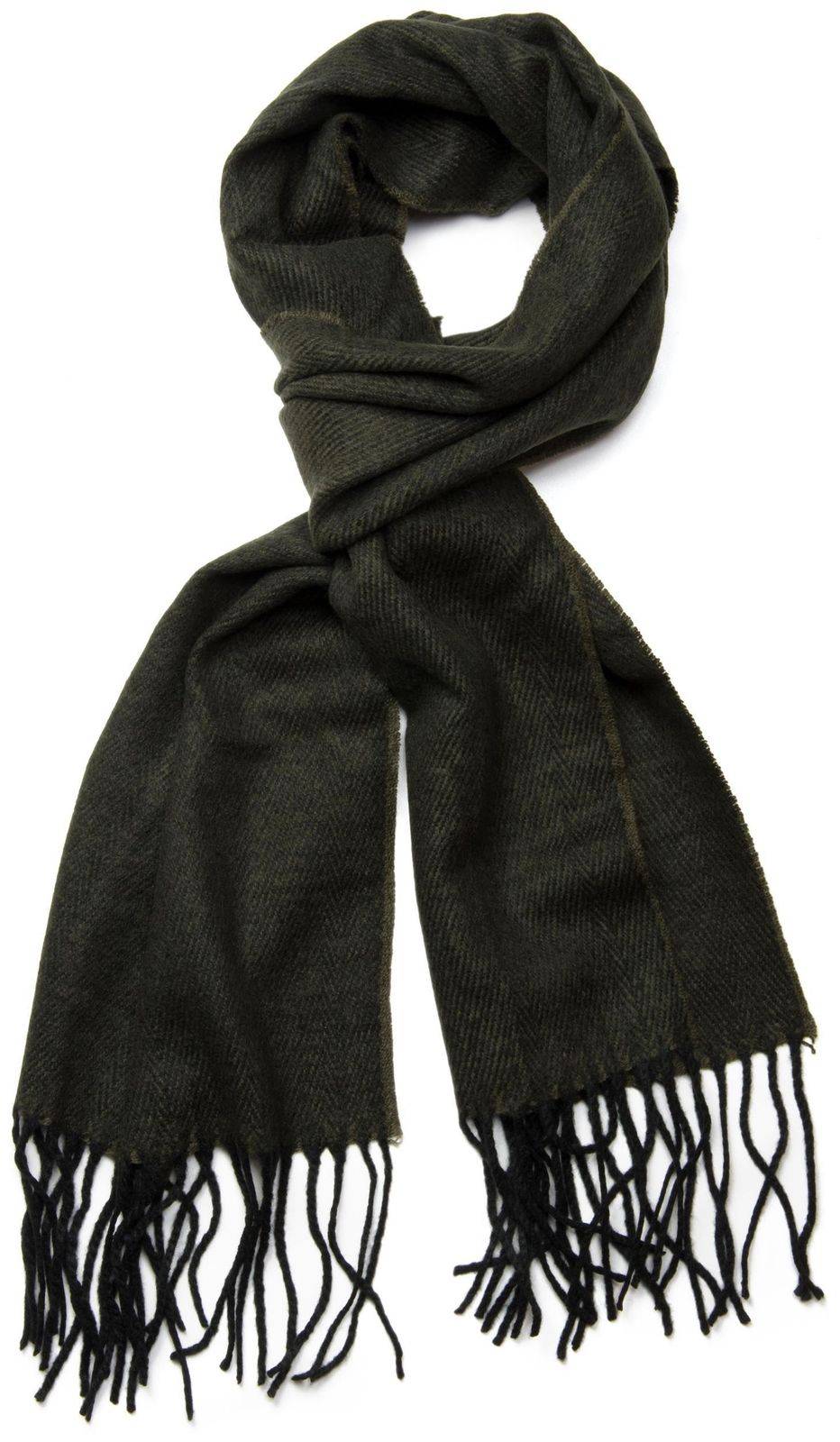 Stylebreaker Schal mit Fischgrät Muster und Fransen