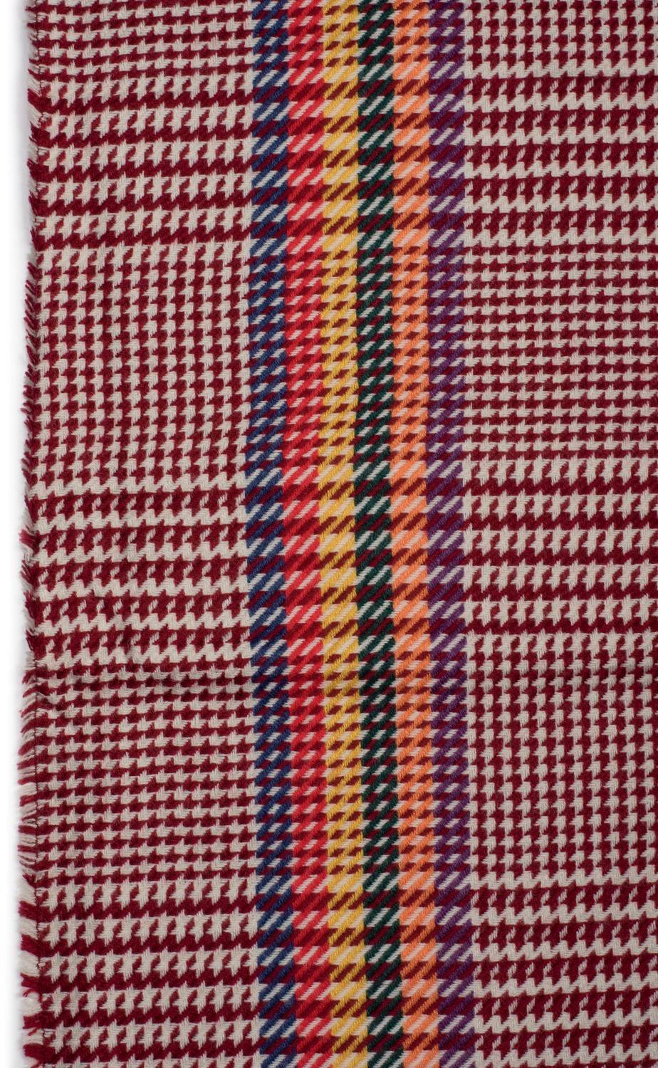 Stylebreaker Schal Mit Hahnentritt Muster Und Bunten Streifen