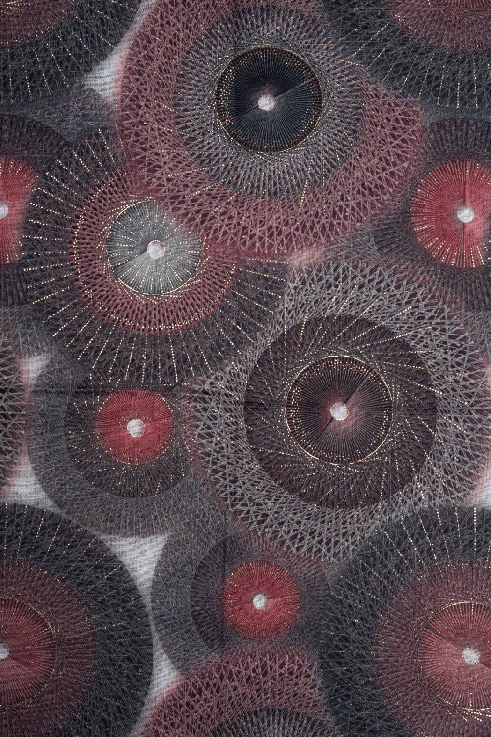 Stylebreaker Schal Spiralen Muster Metallic Details