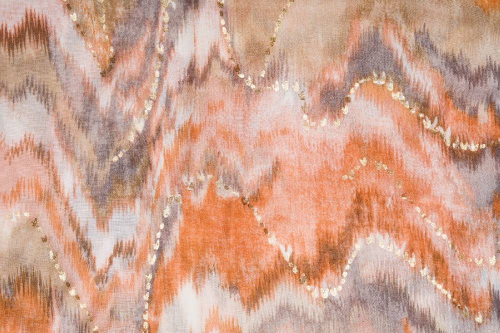 Stylebreaker Schal Wasserfall Farbverlauf Metallic Details