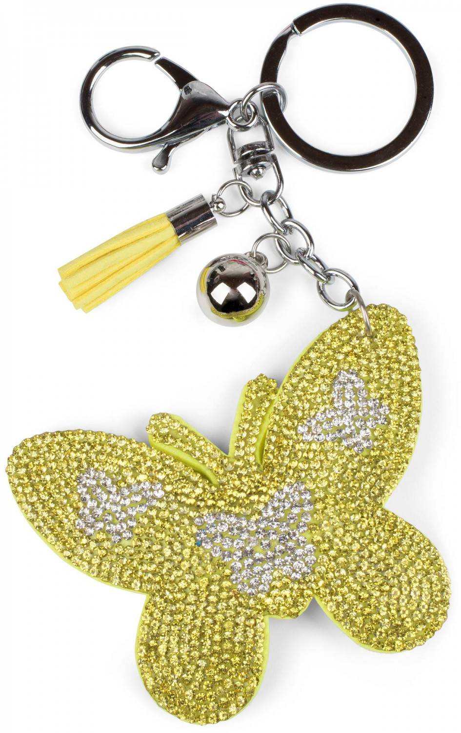 Stylebreaker Schlüsselanhänger mit Strass Schmetterling
