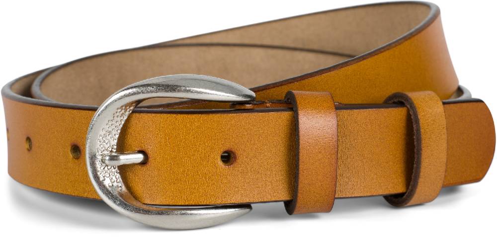 Stylebreaker Schmaler Unisex Echtleder Gürtel Unifarben