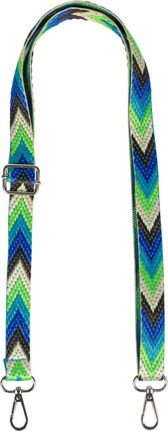 Stylebreaker Schmaler Wechsel Taschengurt Zick-Zack Muster Bunt