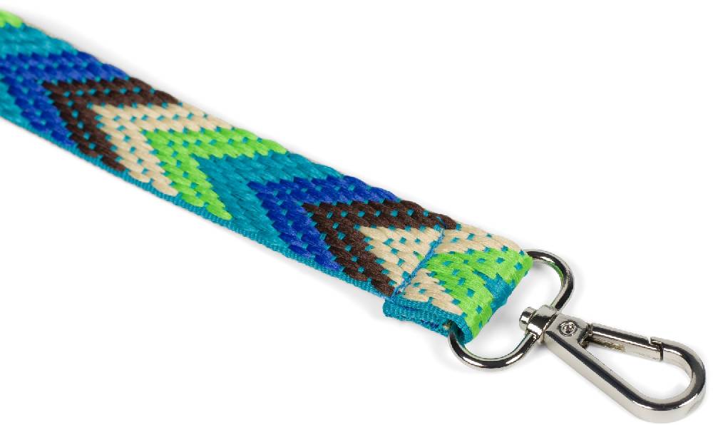 Stylebreaker Schmaler Wechsel Taschengurt Zick-Zack Muster Bunt