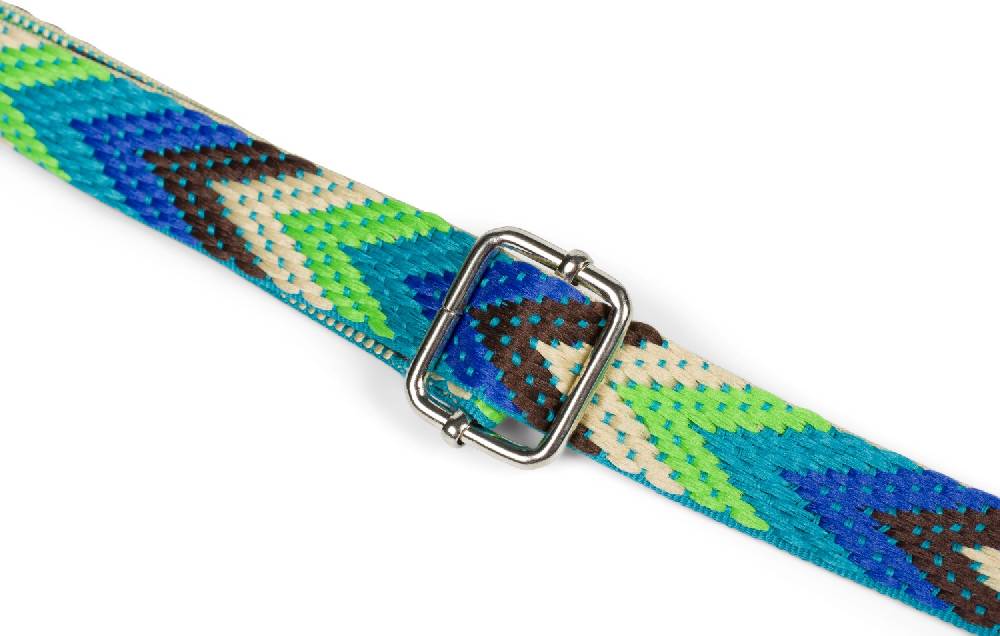 Stylebreaker Schmaler Wechsel Taschengurt Zick-Zack Muster Bunt