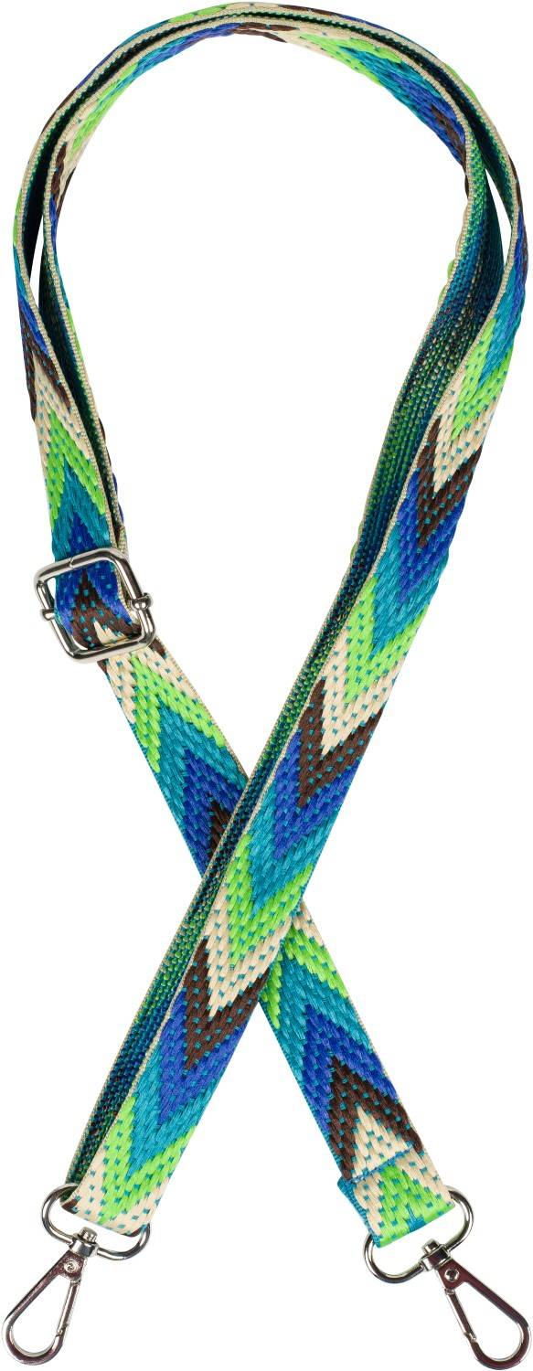 Stylebreaker Schmaler Wechsel Taschengurt Zick-Zack Muster bunt