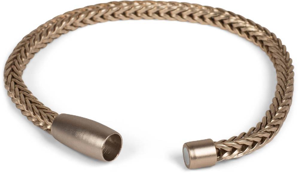 Stylebreaker Schmales Armband Zopfkette Mit Magnetverschluss