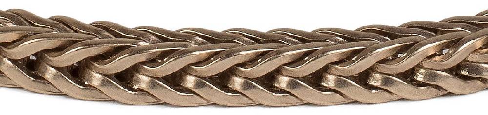 Stylebreaker Schmales Armband Zopfkette Mit Magnetverschluss