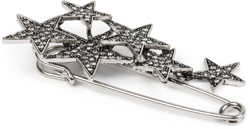 Stylebreaker Schmucknadel Mit Versetzt Angeordneten Strass Sternen