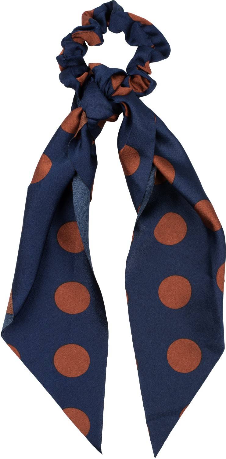 Stylebreaker Scrunchie Haargummi Polka Dots mit Schleife