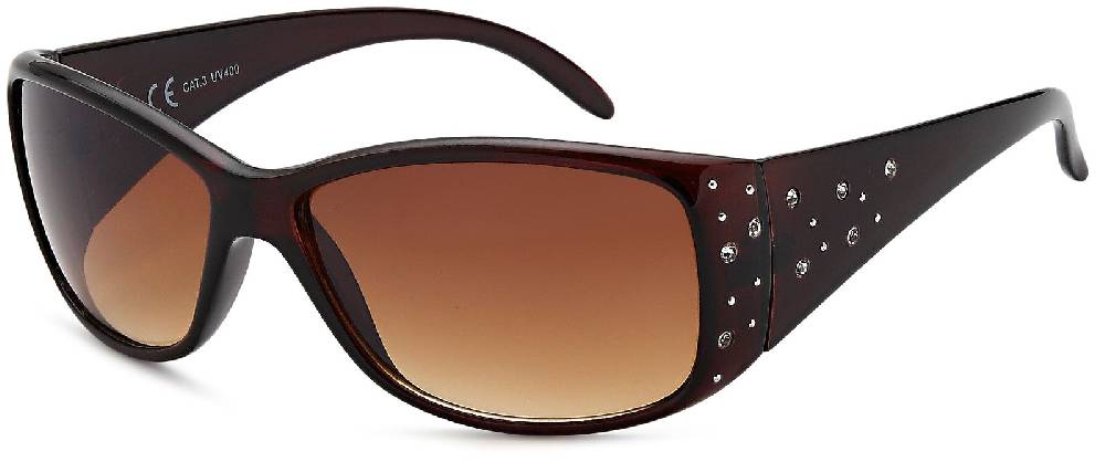 Stylebreaker Sonnenbrille Schmetterlingsform mit Strass am Bügel