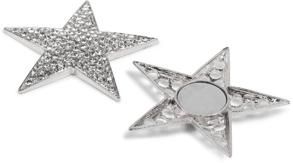Stylebreaker Stern Magnet Brosche Mit Strass Steinen