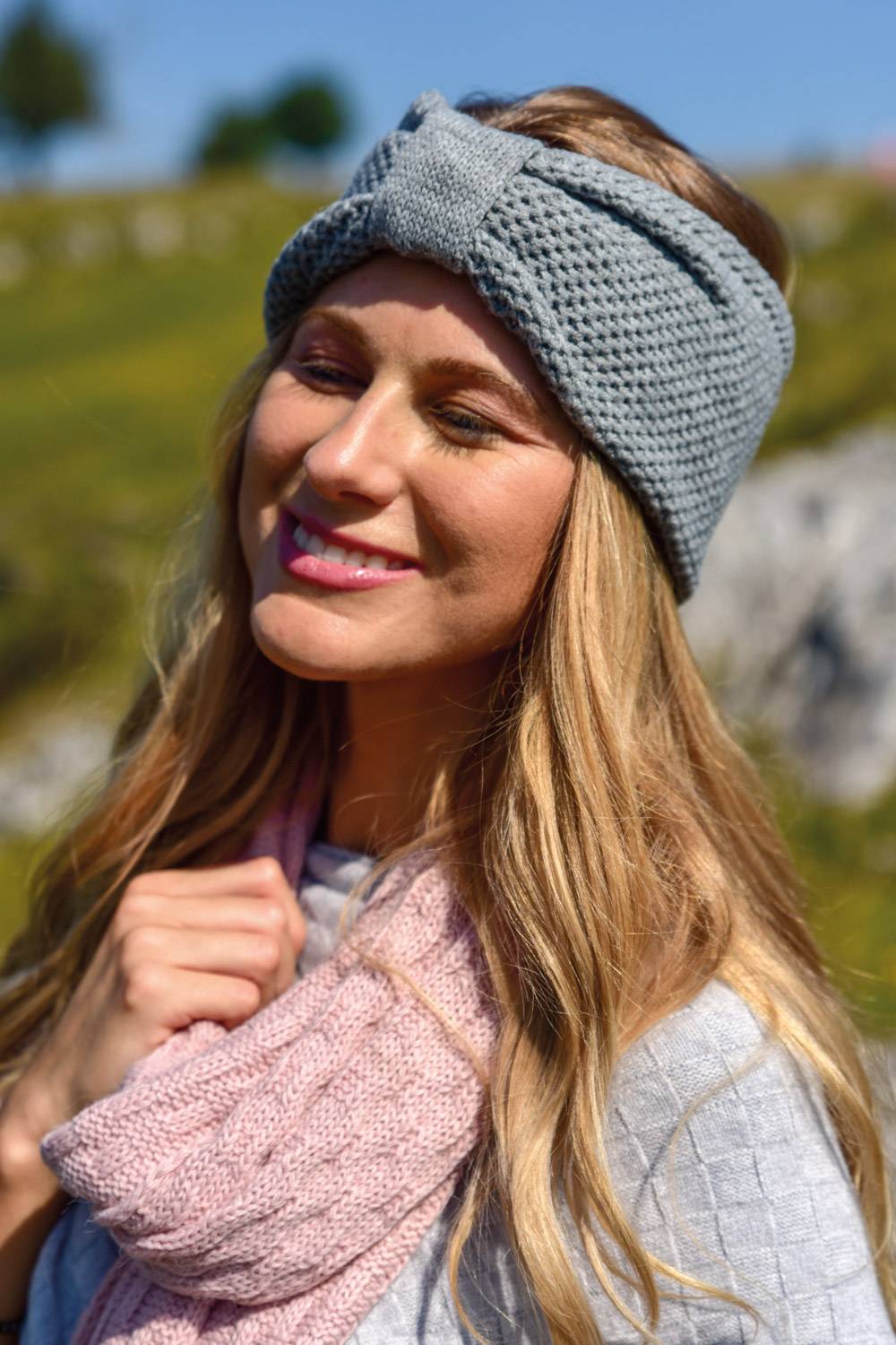 Stylebreaker Stirnband Mit Knoten Und Perl Strickmuster