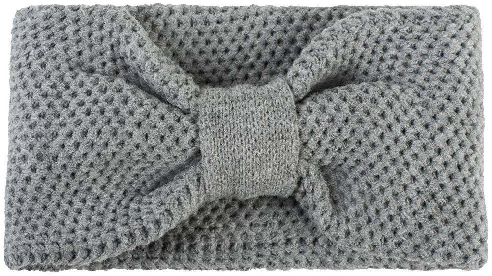 Stylebreaker Stirnband mit Knoten und Perl Strickmuster