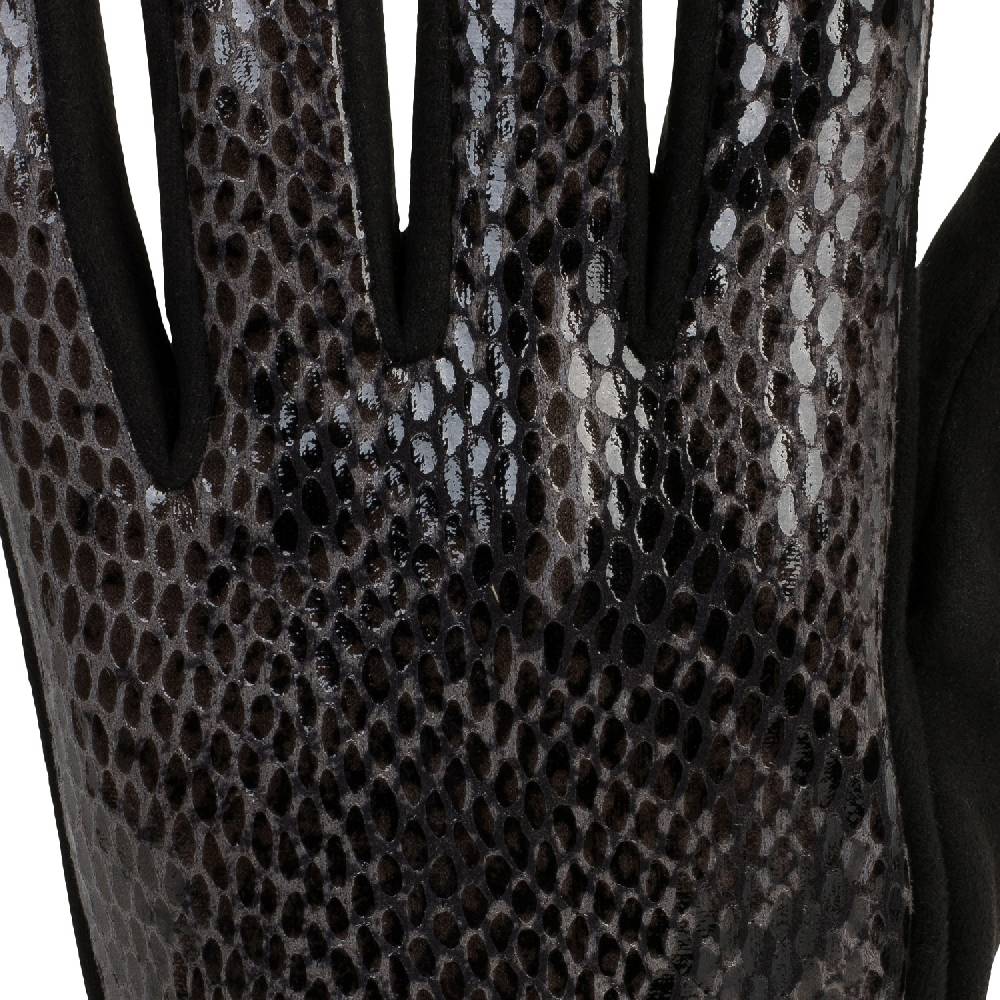 Stylebreaker Stoff Handschuhe In Schlangenleder Optik