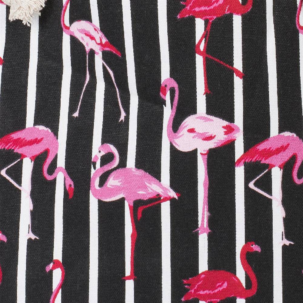 Stylebreaker Strandtasche Mit Streifen Und Flamingos