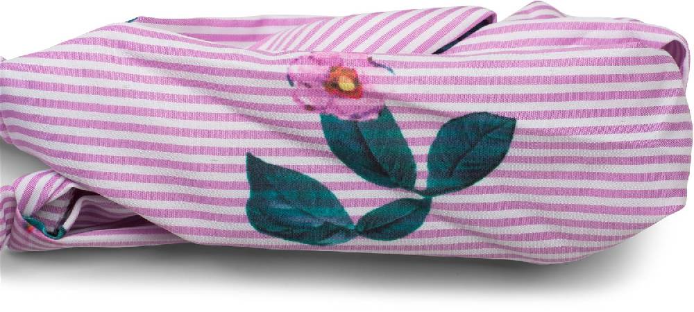 Stylebreaker Streifen Haarband Mit Twist Knoten Und Blumen