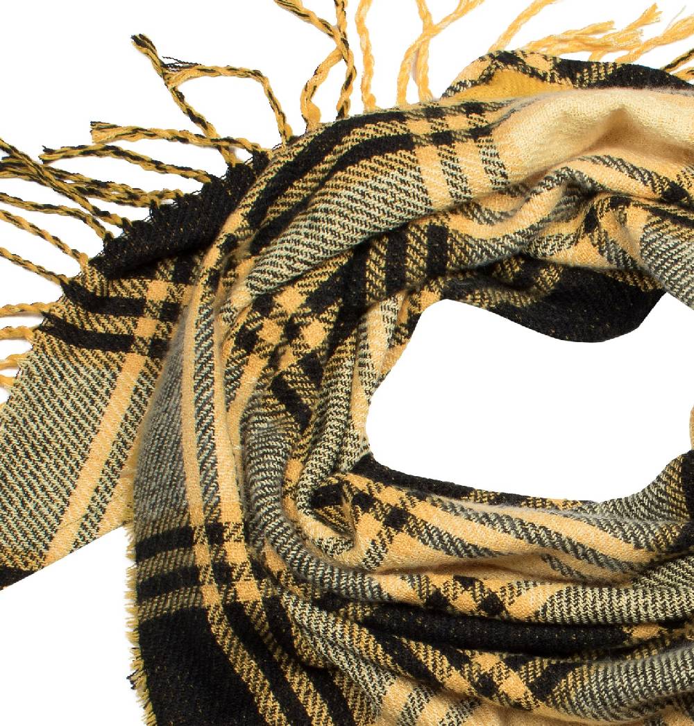 Stylebreaker Strick Dreiecktuch Mit Glencheck Karo Muster