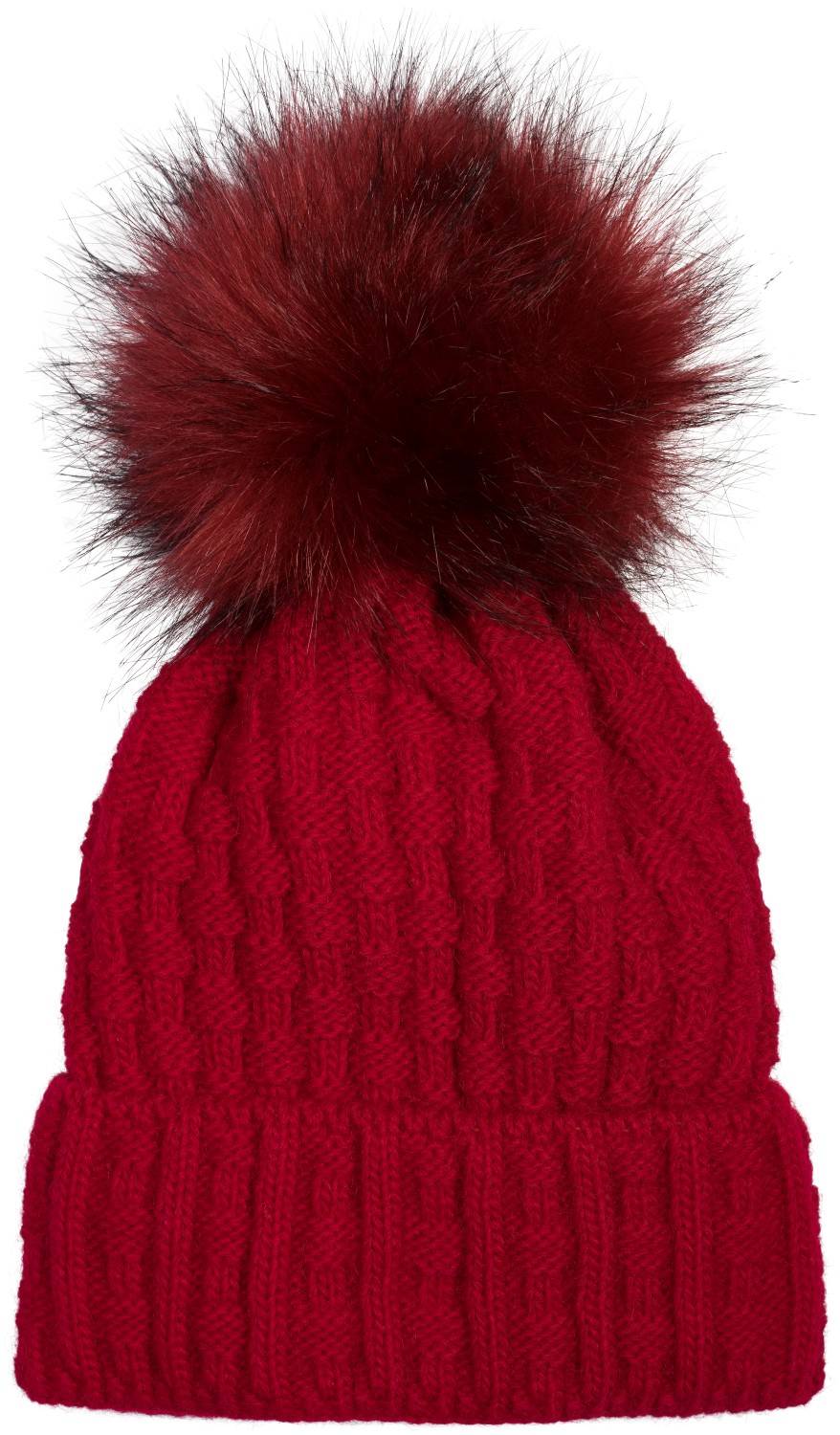 Stylebreaker Strick Schal Und Bommelmütze Set Mit Flecht Muster