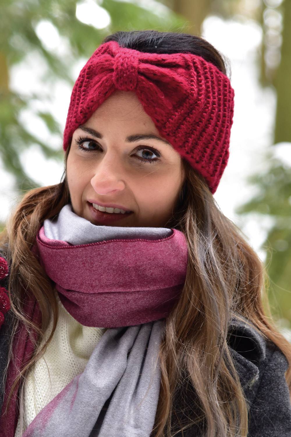 Stylebreaker Strick Stirnband Mit Reiskorn Strickmuster