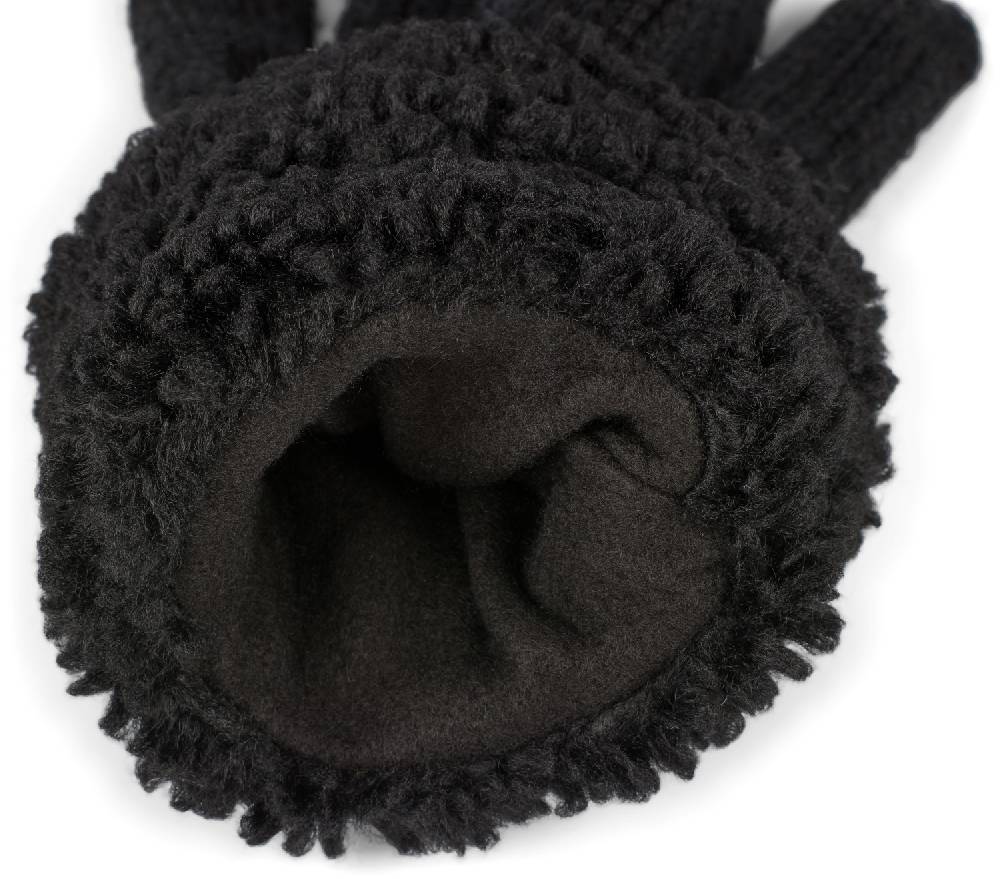 Stylebreaker Strickhandschuhe Mit Perlmuster Und Fleece