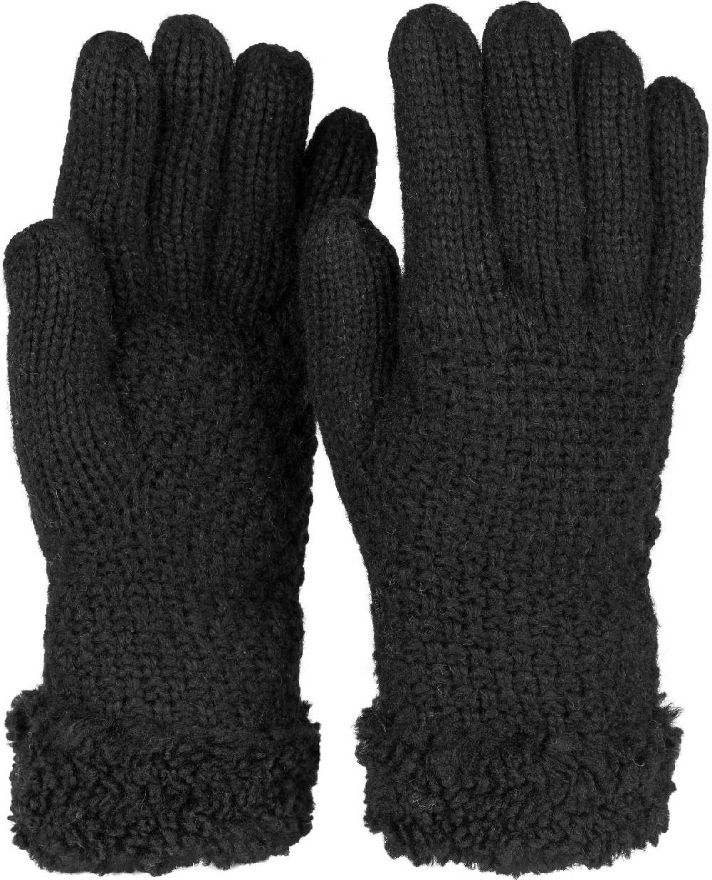 Stylebreaker Strickhandschuhe mit Perlmuster und Fleece