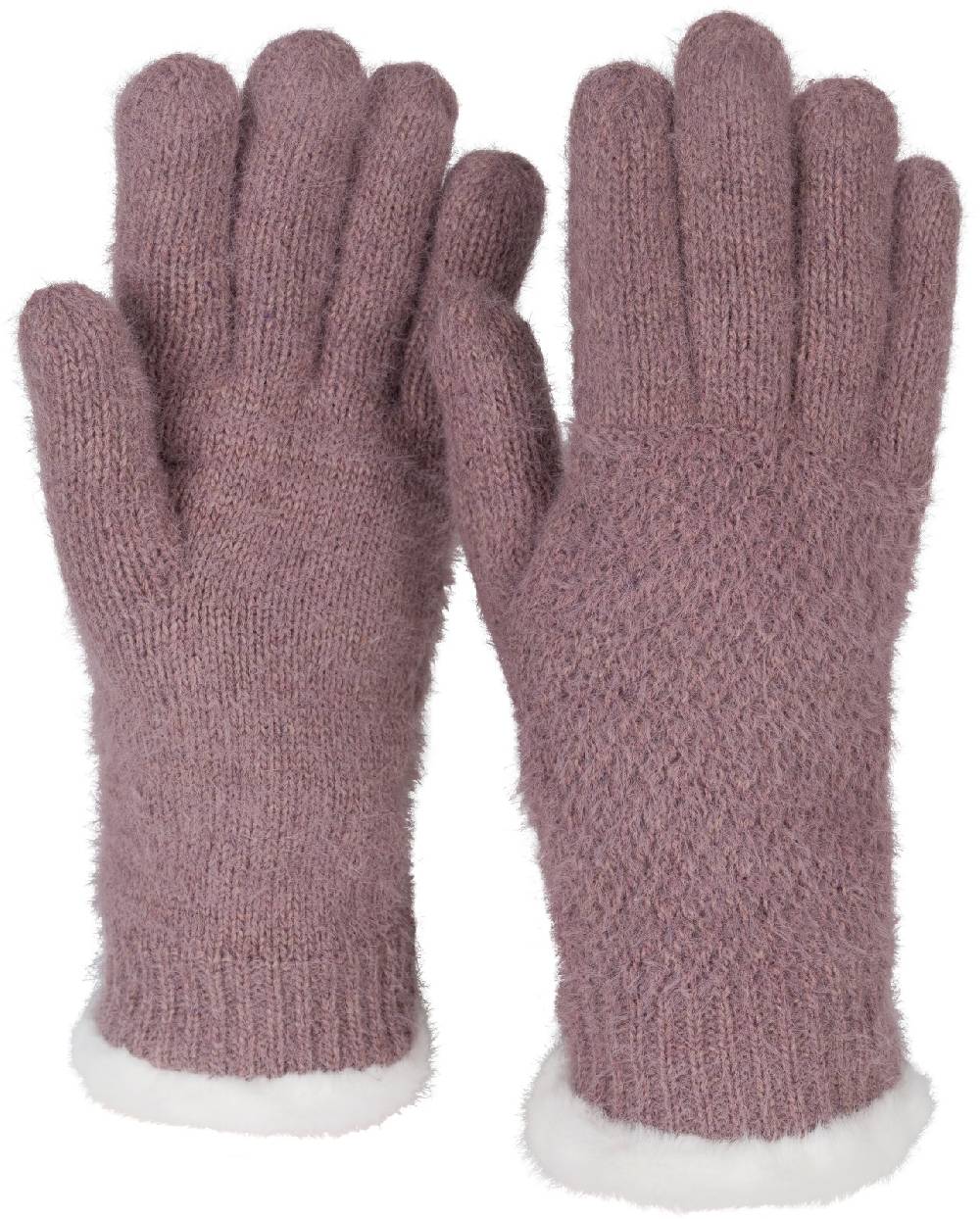Stylebreaker Strickhandschuhe mit Reiskornmuster und Fleece