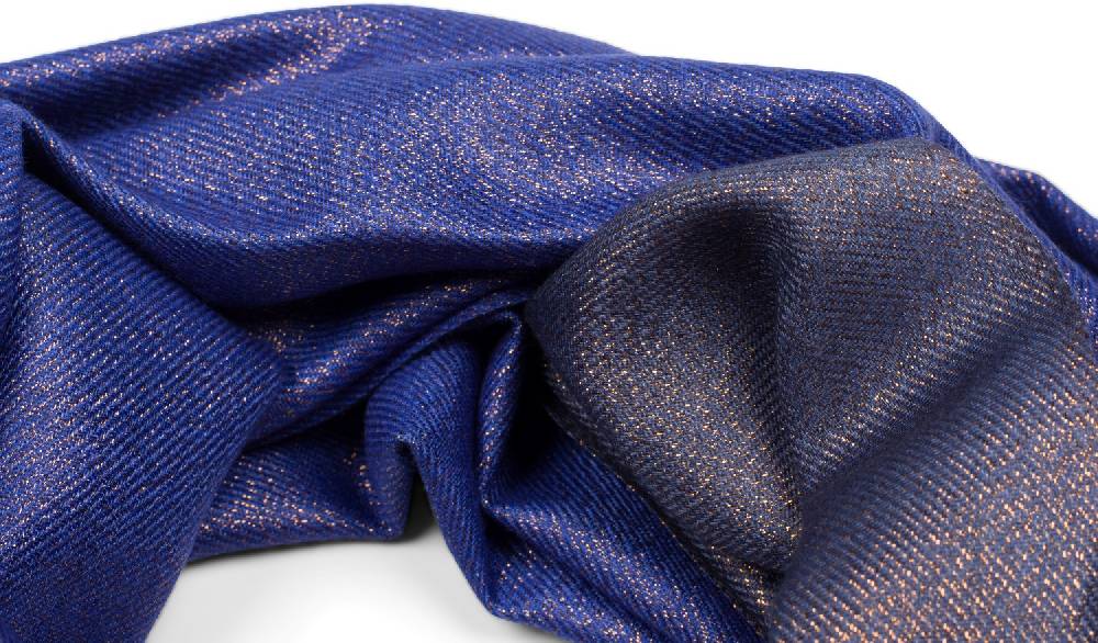 Stylebreaker 2-Farbiger Glitzer Schal Mit Fransen