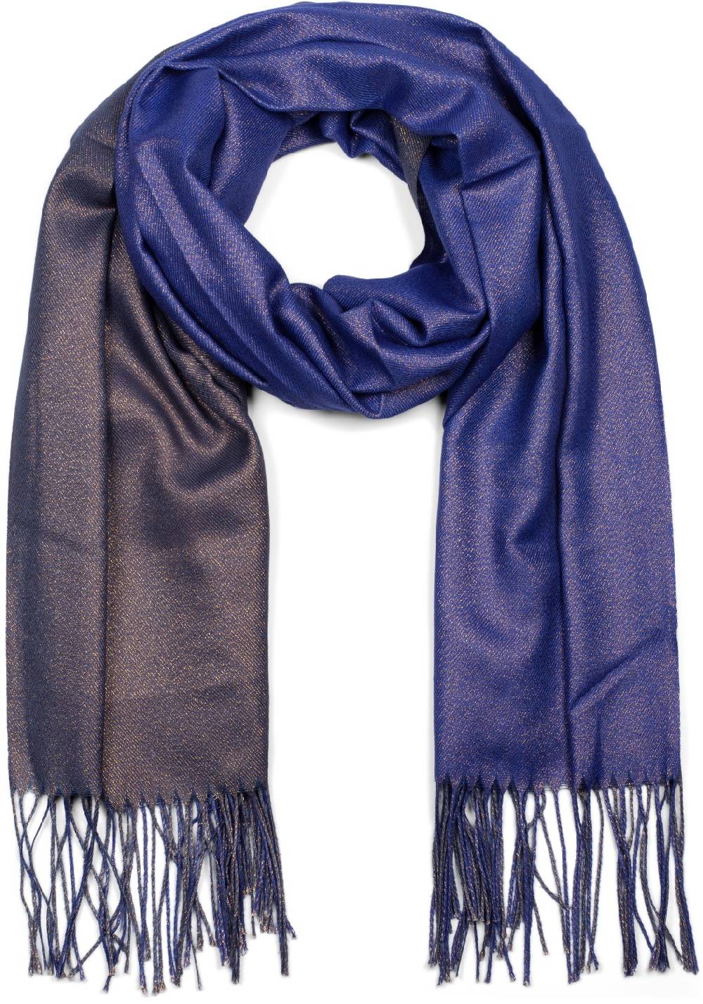 Stylebreaker 2-Farbiger Glitzer Schal mit Fransen