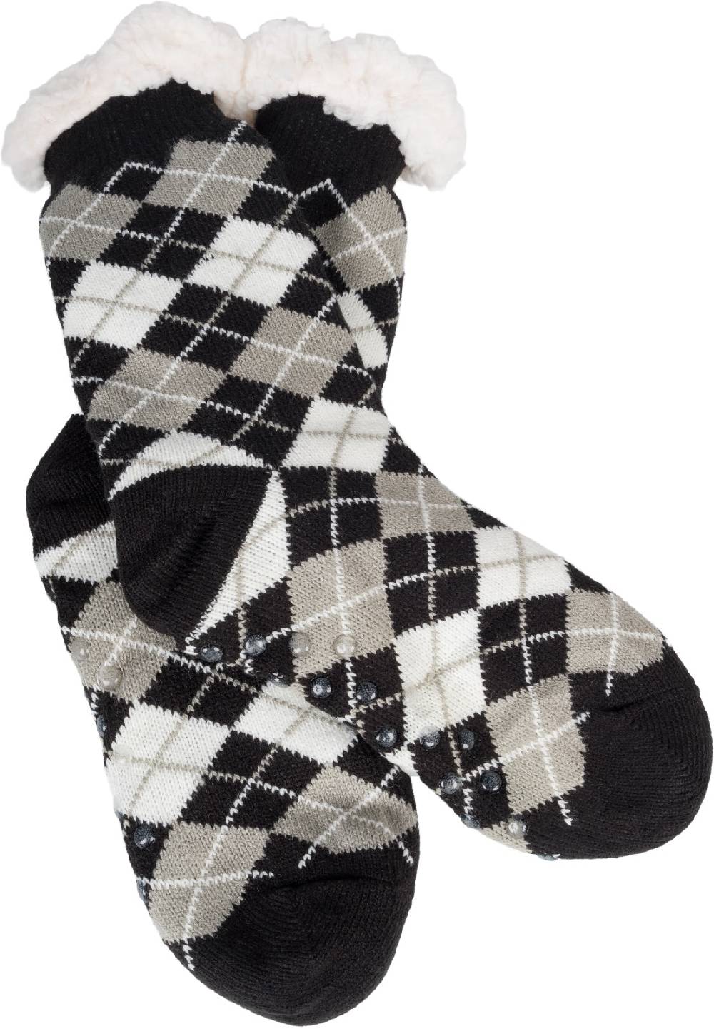 Stylebreaker ABS Kuschelsocken Gemustert