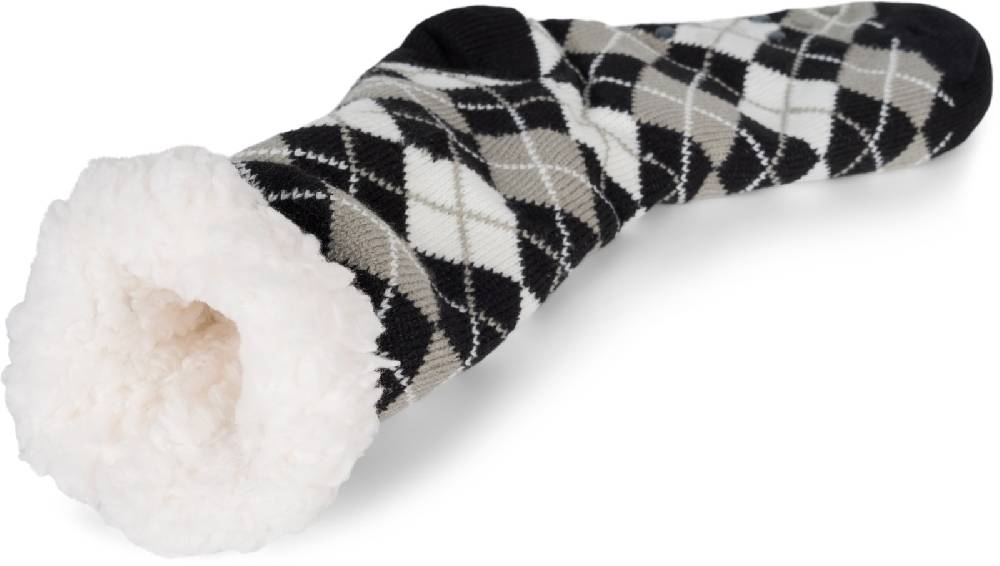 Stylebreaker ABS Kuschelsocken Gemustert