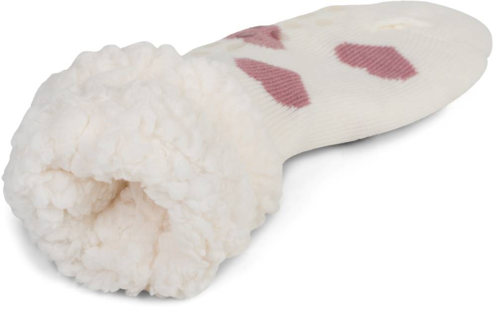 Stylebreaker ABS Kuschelsocken Mit Herzchen Muster