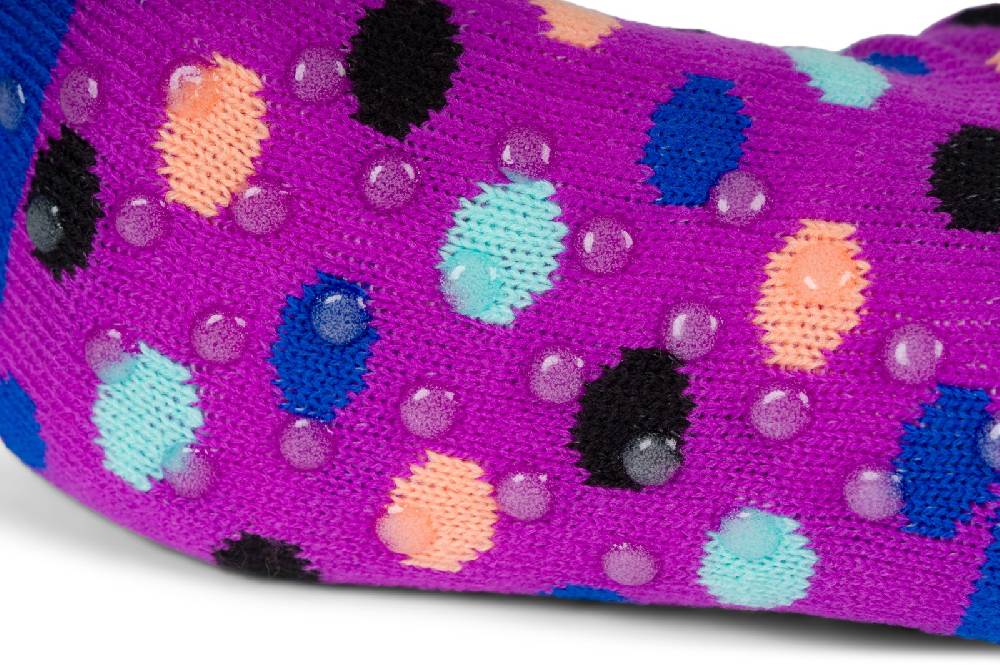 Stylebreaker ABS Kuschelsocken Punkte Muster