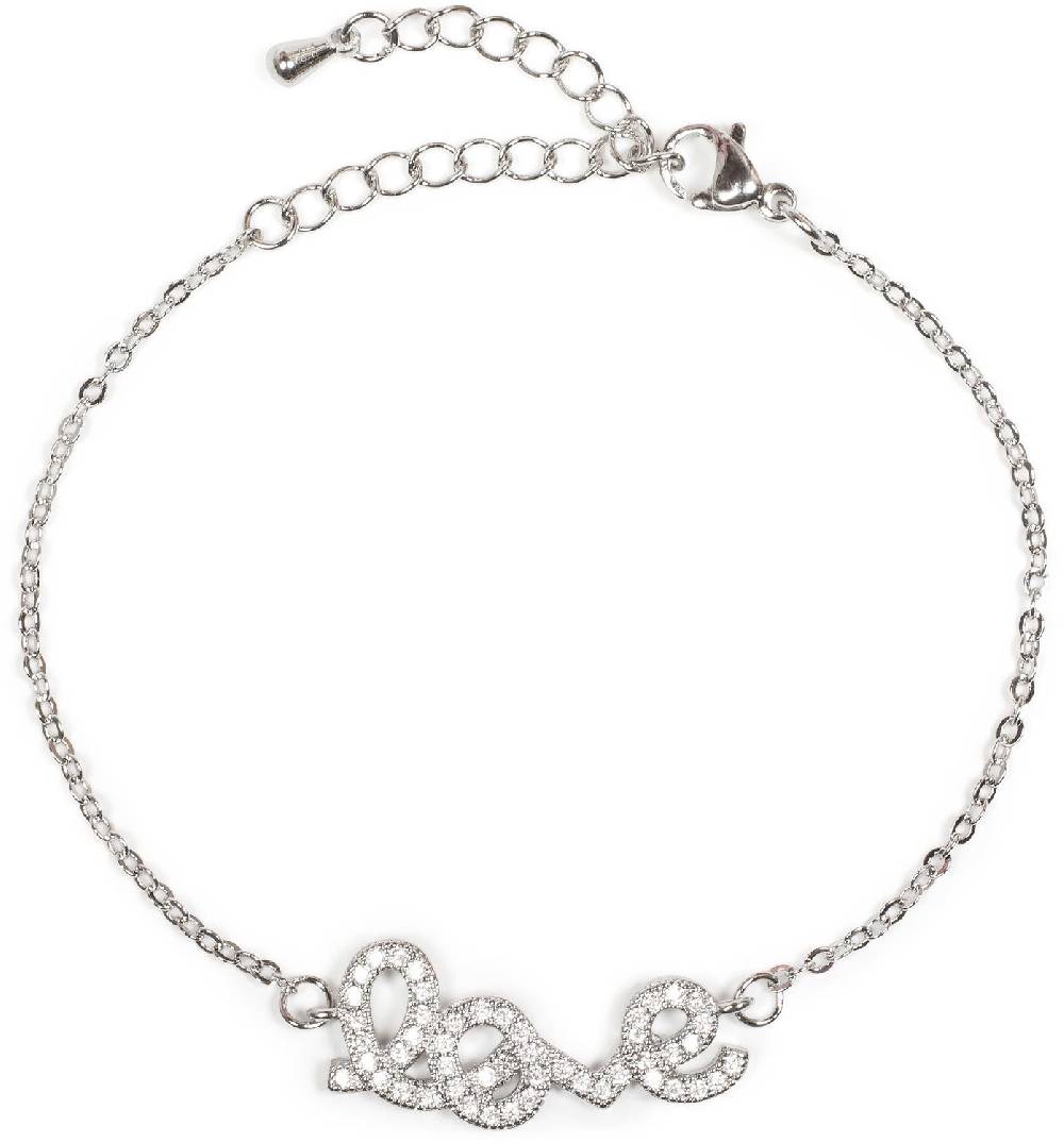 Stylebreaker Armkette Mit Strass Element 'love'