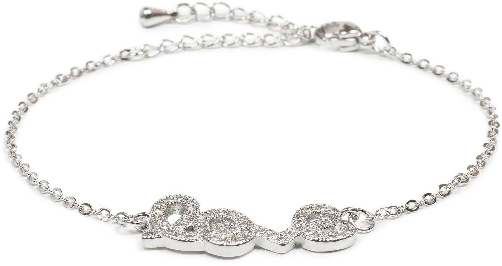 Stylebreaker Armkette Mit Strass Element 'love'