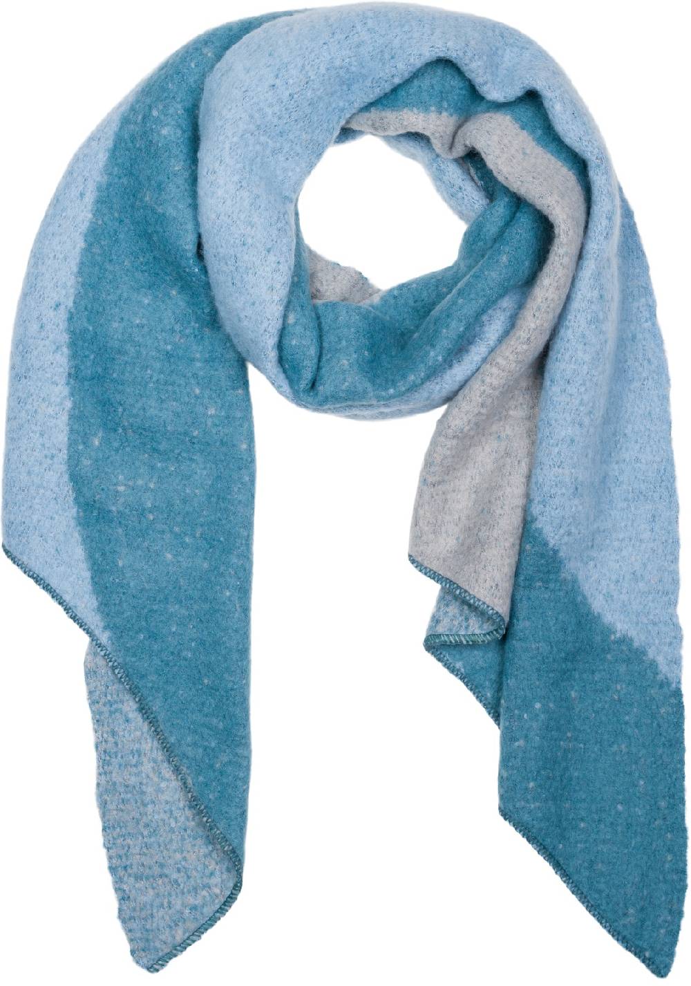 Stylebreaker Asymmetrischer Web Schal 3-Farbig