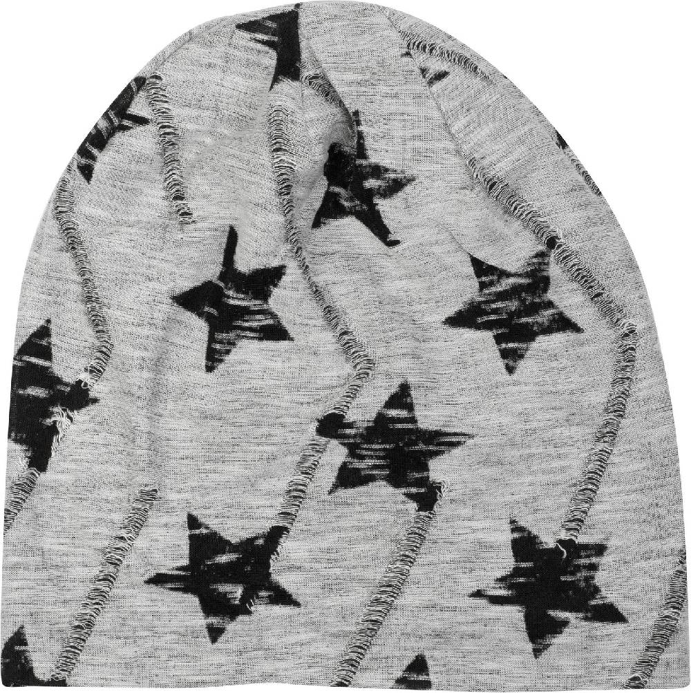 Stylebreaker Beanie Melange Mit Sterne Print